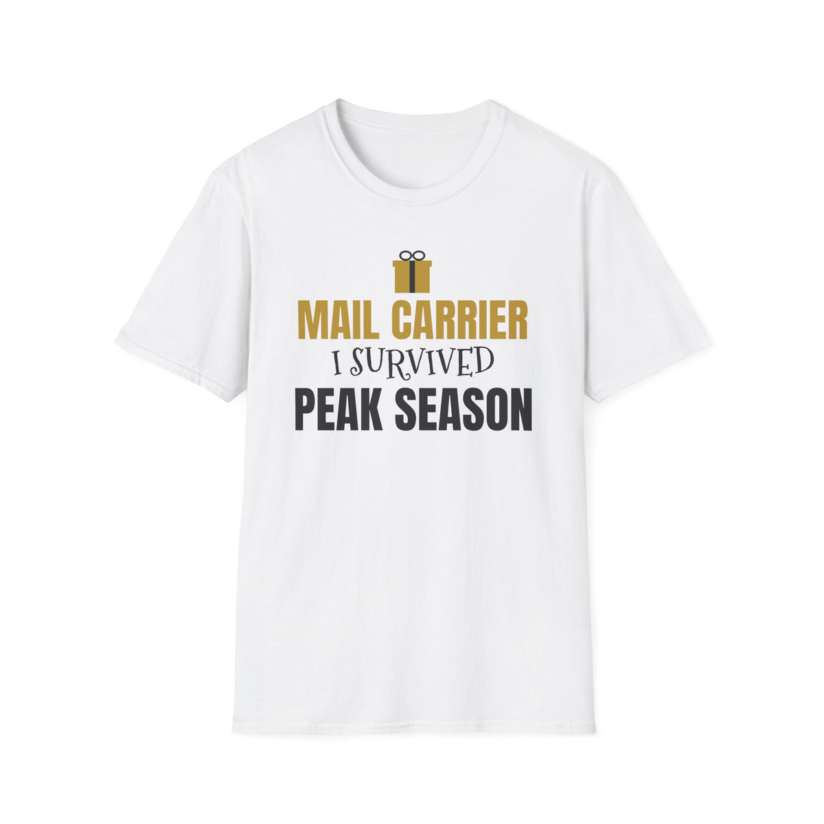Mail Carrier I Survived Peak Season Funny Christmas T-Shirt Postal Worker Gift – Gifted Porch