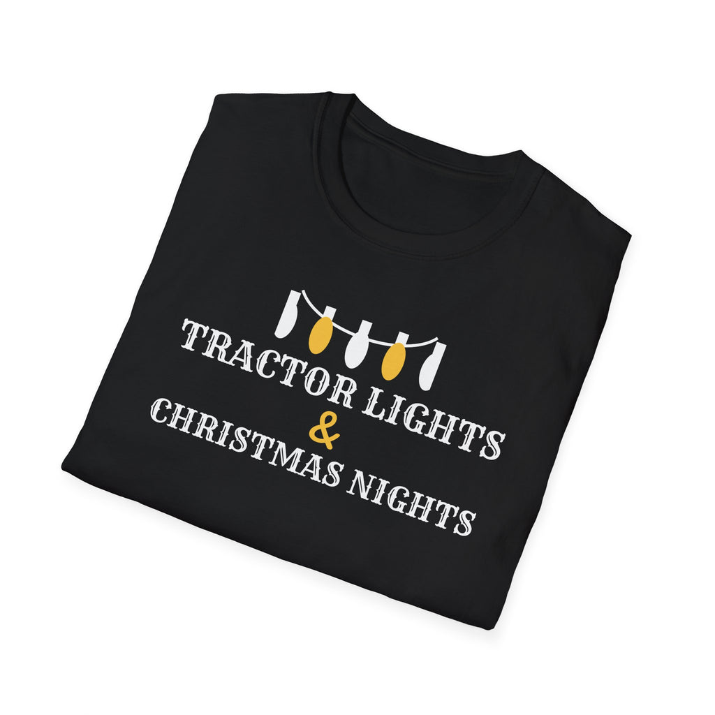Tractor Lights And Christmas Nights Farm T-Shirt – Gifted Porch, view 10