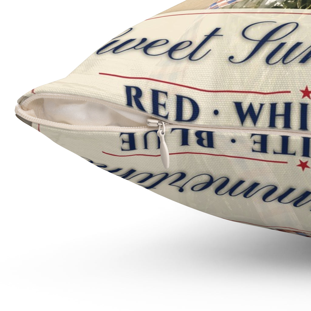 Summer Wildflowers Pillow – patriotic gift, photo 7