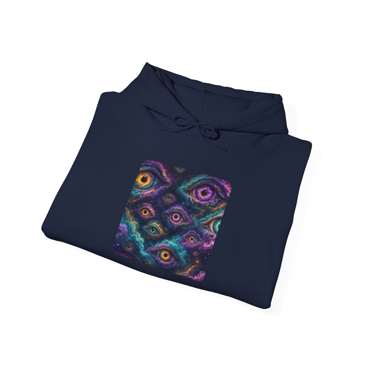 Cosmic Eyes Abstract Art Hoodie – unique art gift, photo 16
