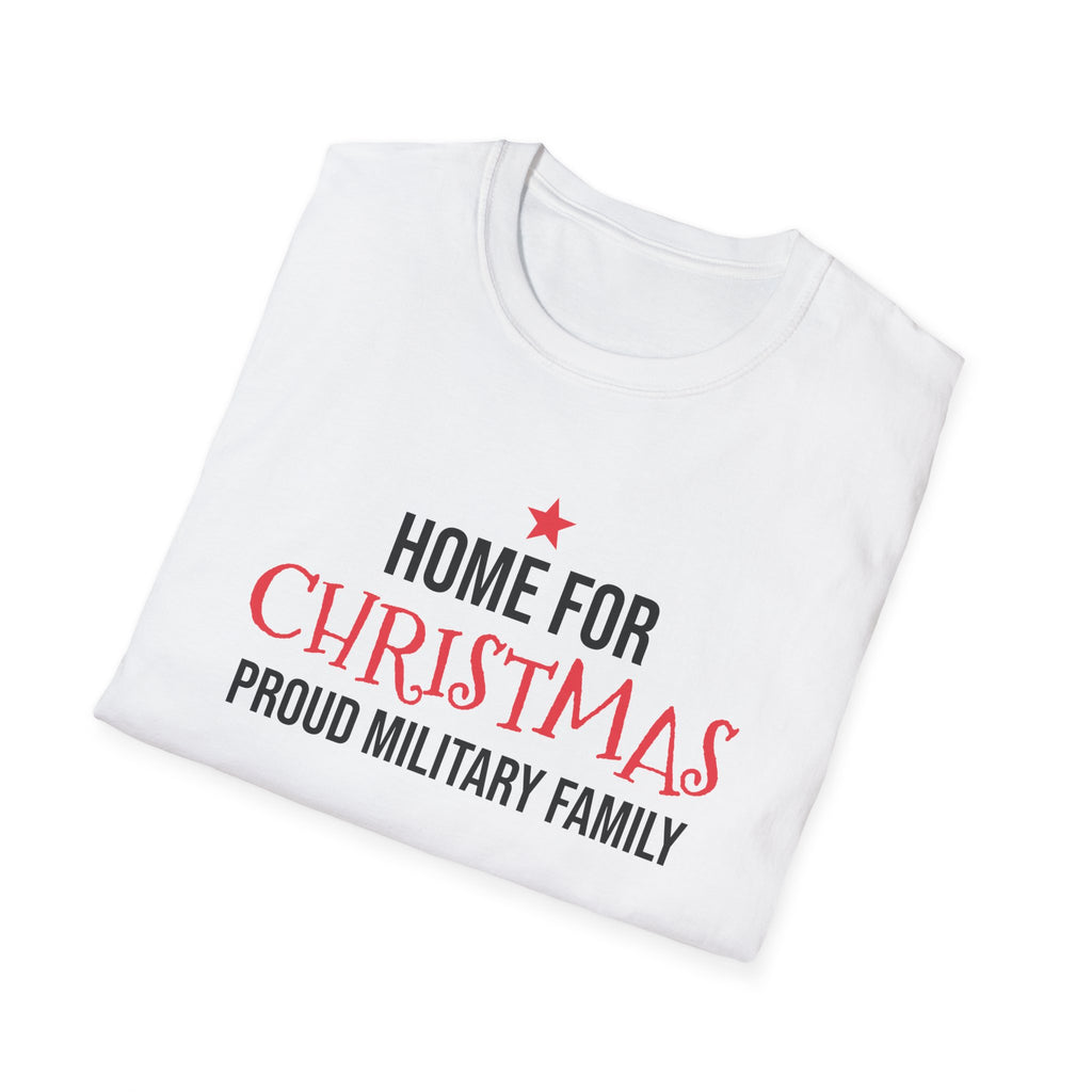Home For Christmas Proud Military Family T-Shirt Patriotic Holiday Tee – Gifted Porch