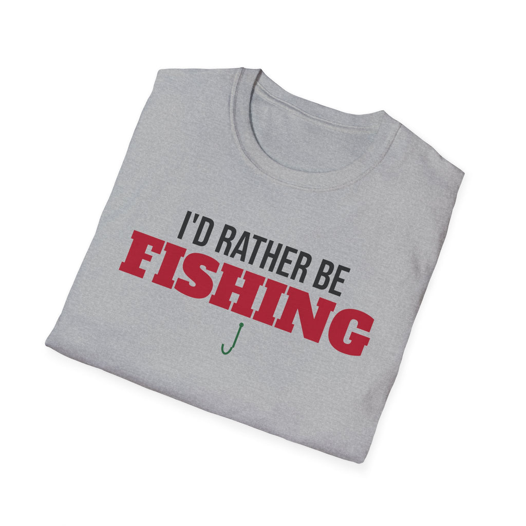 I'd Rather Be Fishing T-Shirt Fisherman Lake Life Gift Tee – Gifted Porch