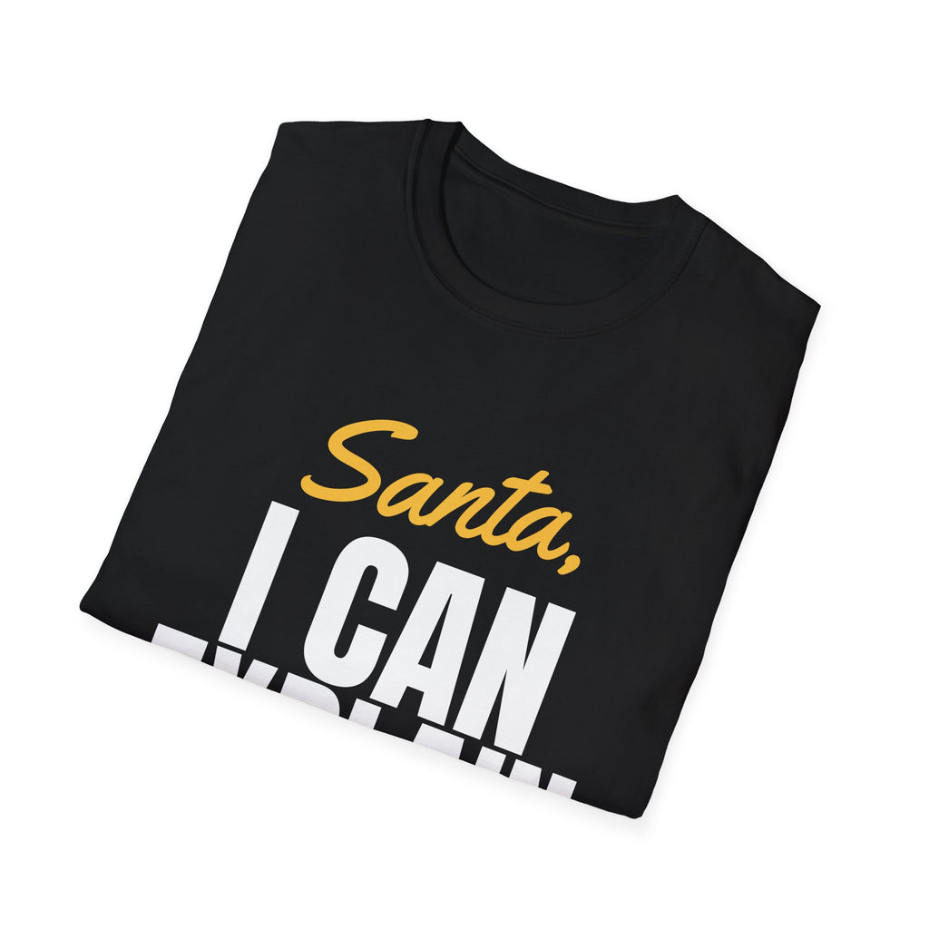 Santa I Can Explain Funny Christmas T-Shirt – Gifted Porch, view 10