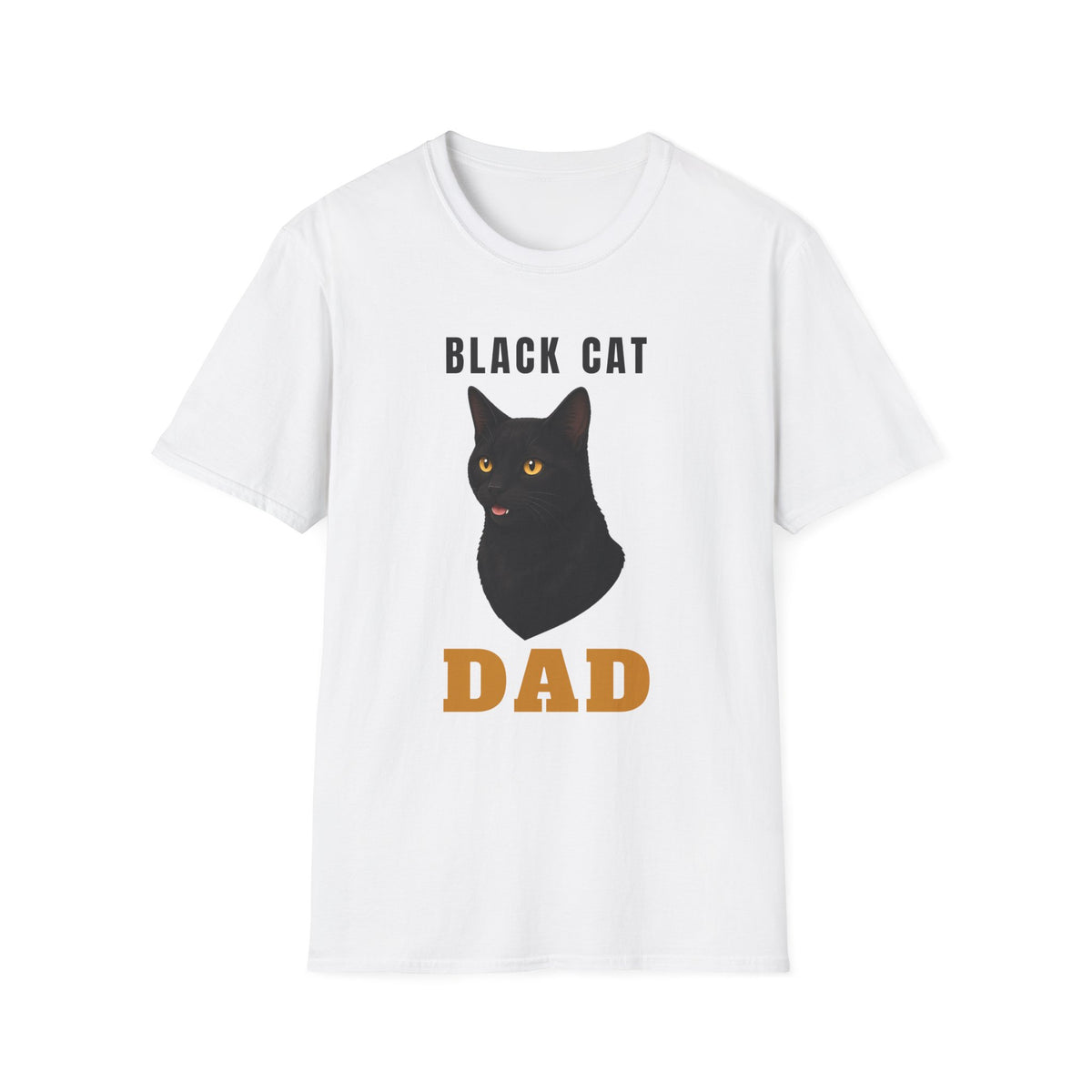 Black Cat Dad Shirt