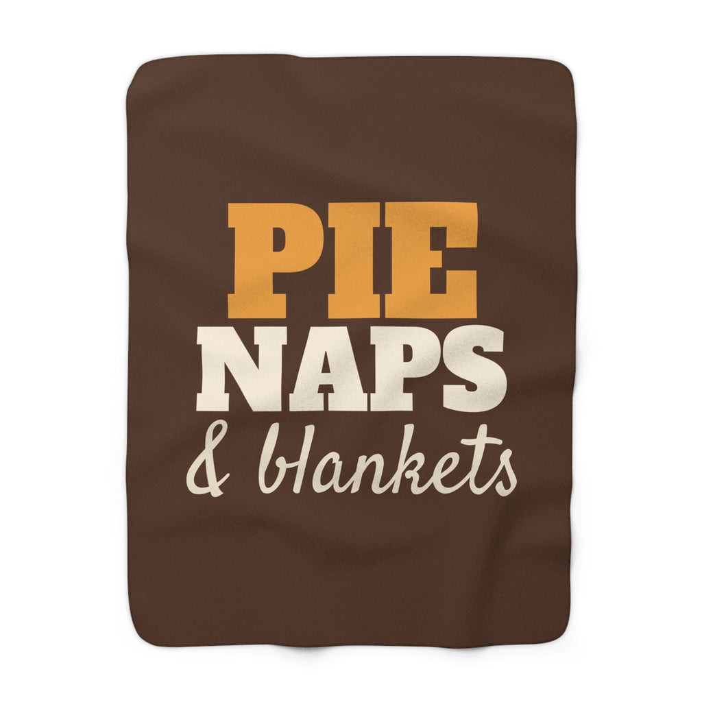 Pie Naps And Blankets Fall Sherpa Fleece Throw – Gifted Porch, view 1