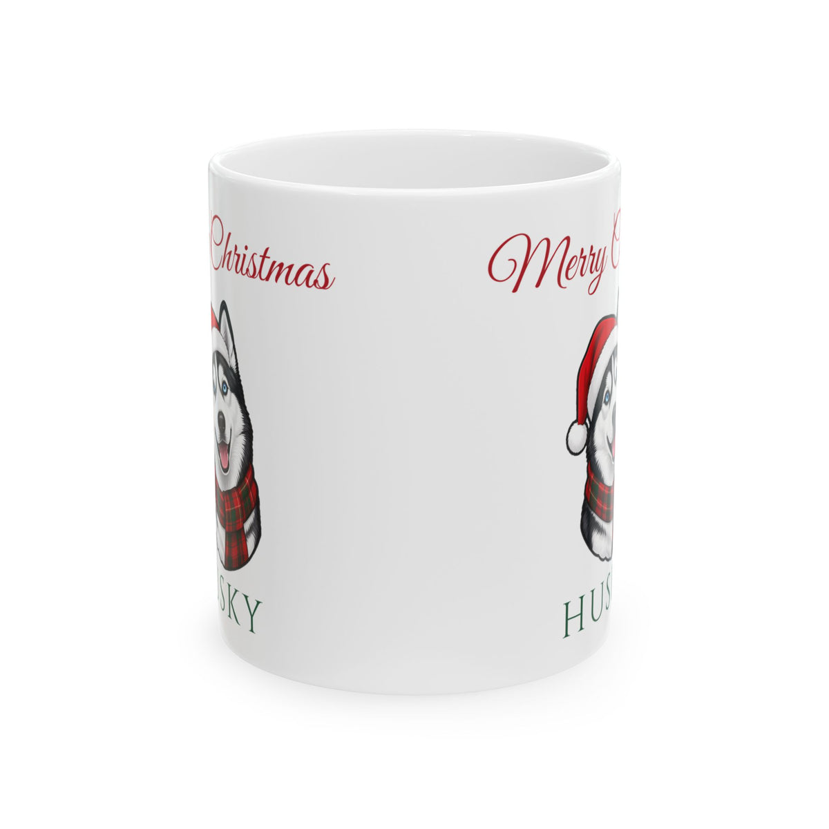 Husky Dog Christmas Mug – Gifted Porch, view 2