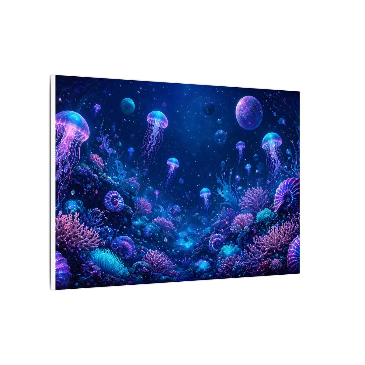 Cosmic Ocean Abstract Canvas Wall Art – unique art gift, photo 7