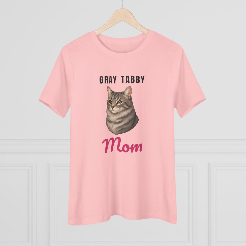 Gray Tabby Cat Mom Women's Tee