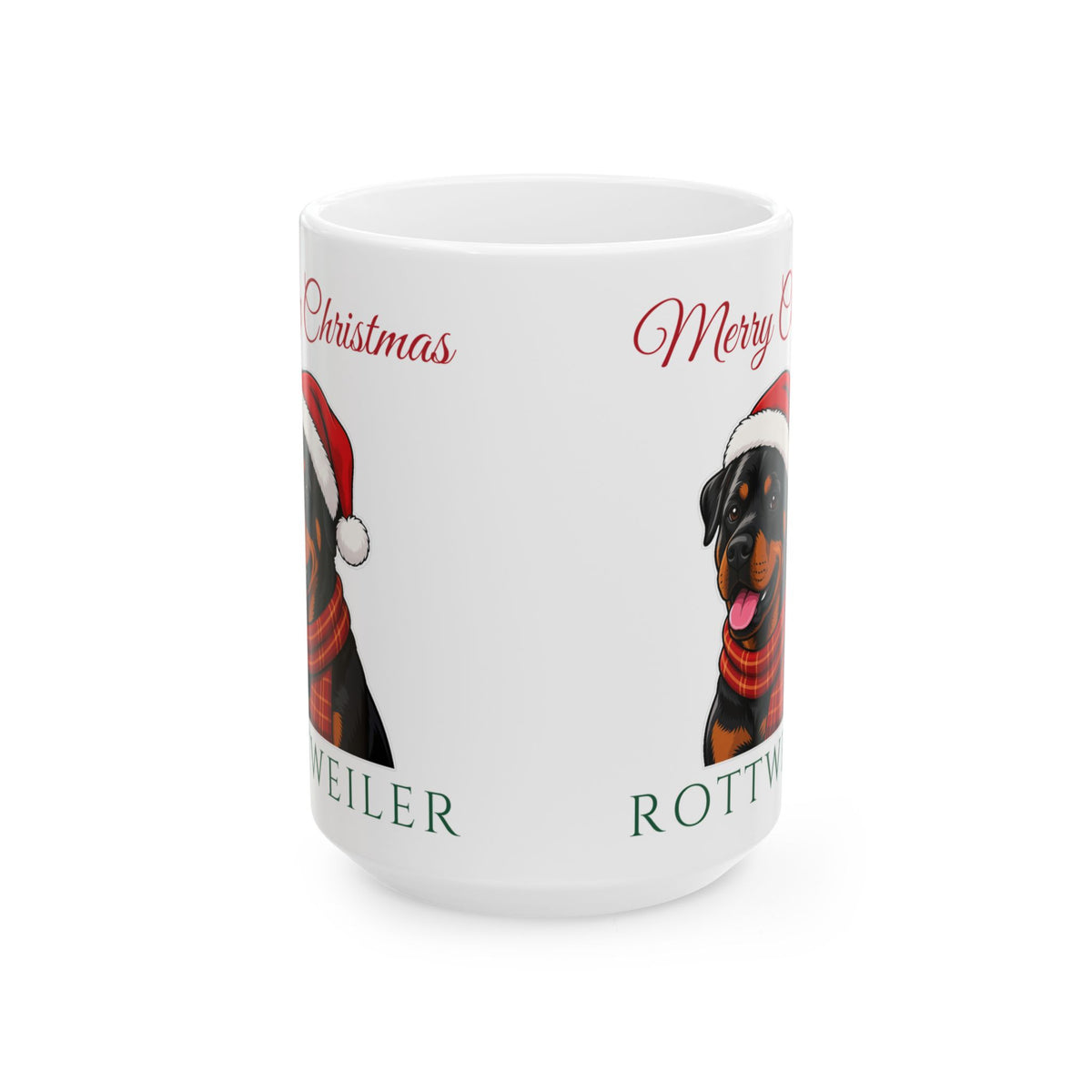 Rottweiler Dog Christmas Mug