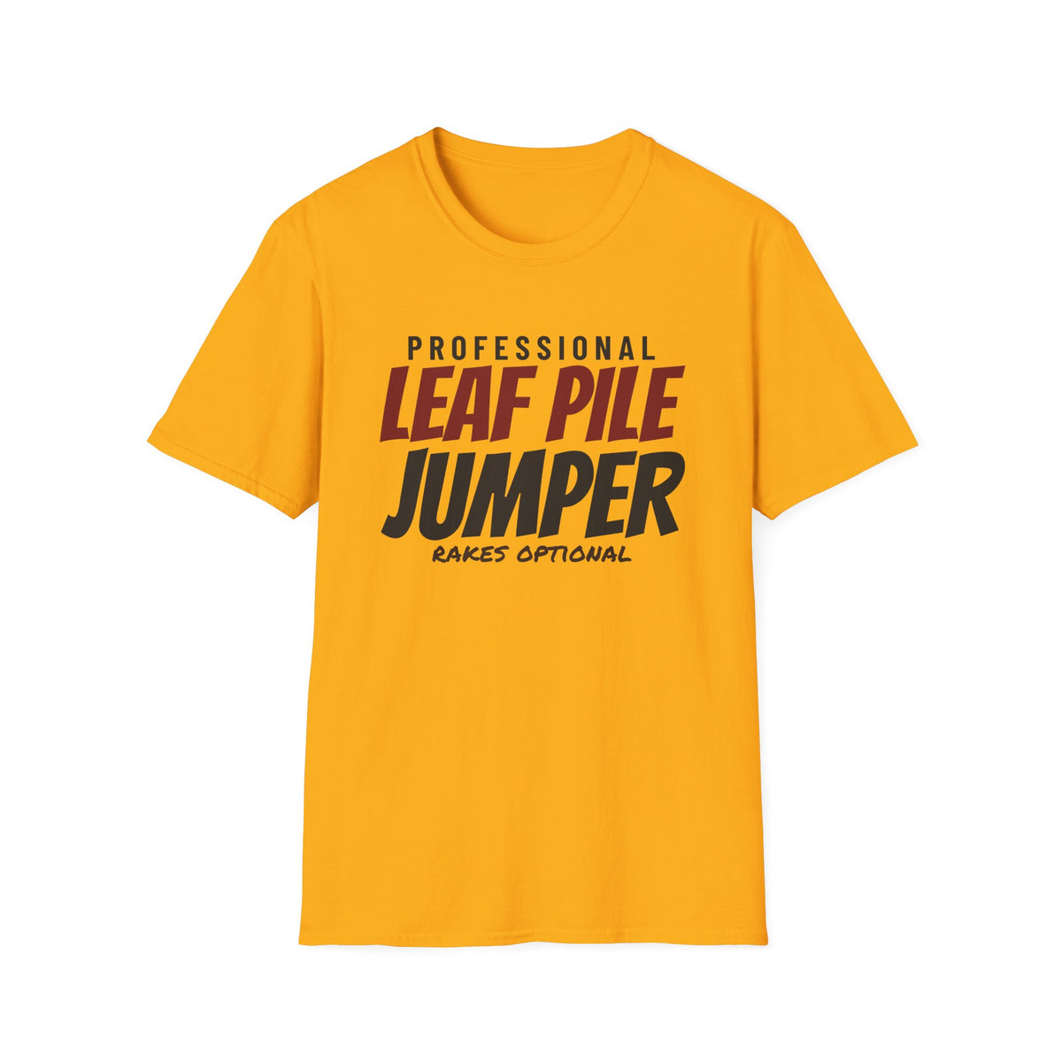Professional Leaf Pile Jumper Funny Fall T-Shirt – Gifted Porch, view 3