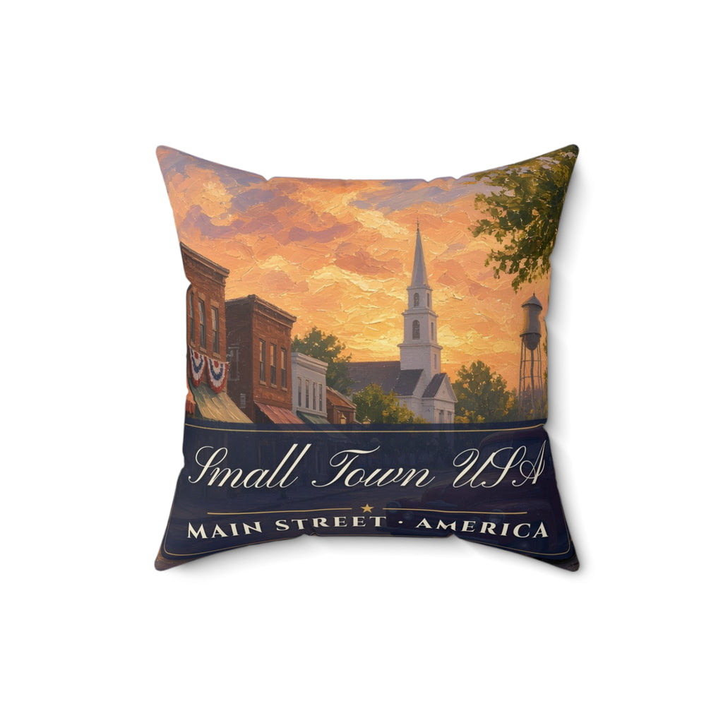 Small Town USA Pillow