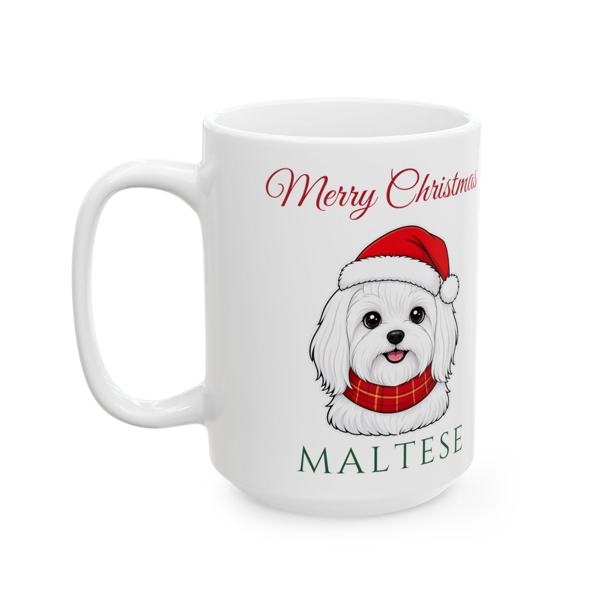 Maltese Dog Christmas Mug