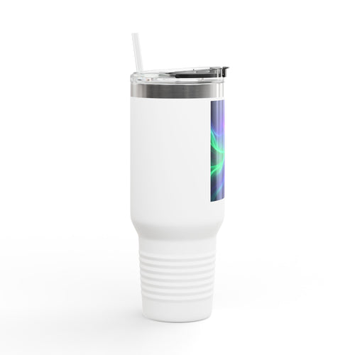 Aurora Ribbons 40oz Tumbler with Handle