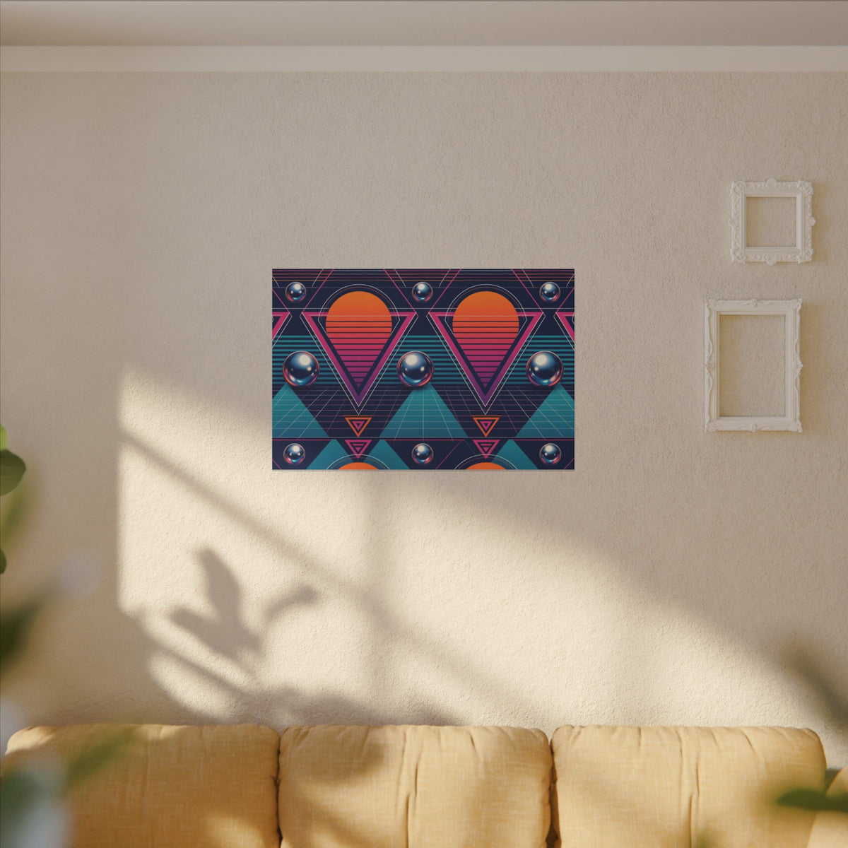 Retro Future Abstract Canvas Wall Art – unique art gift, photo 11