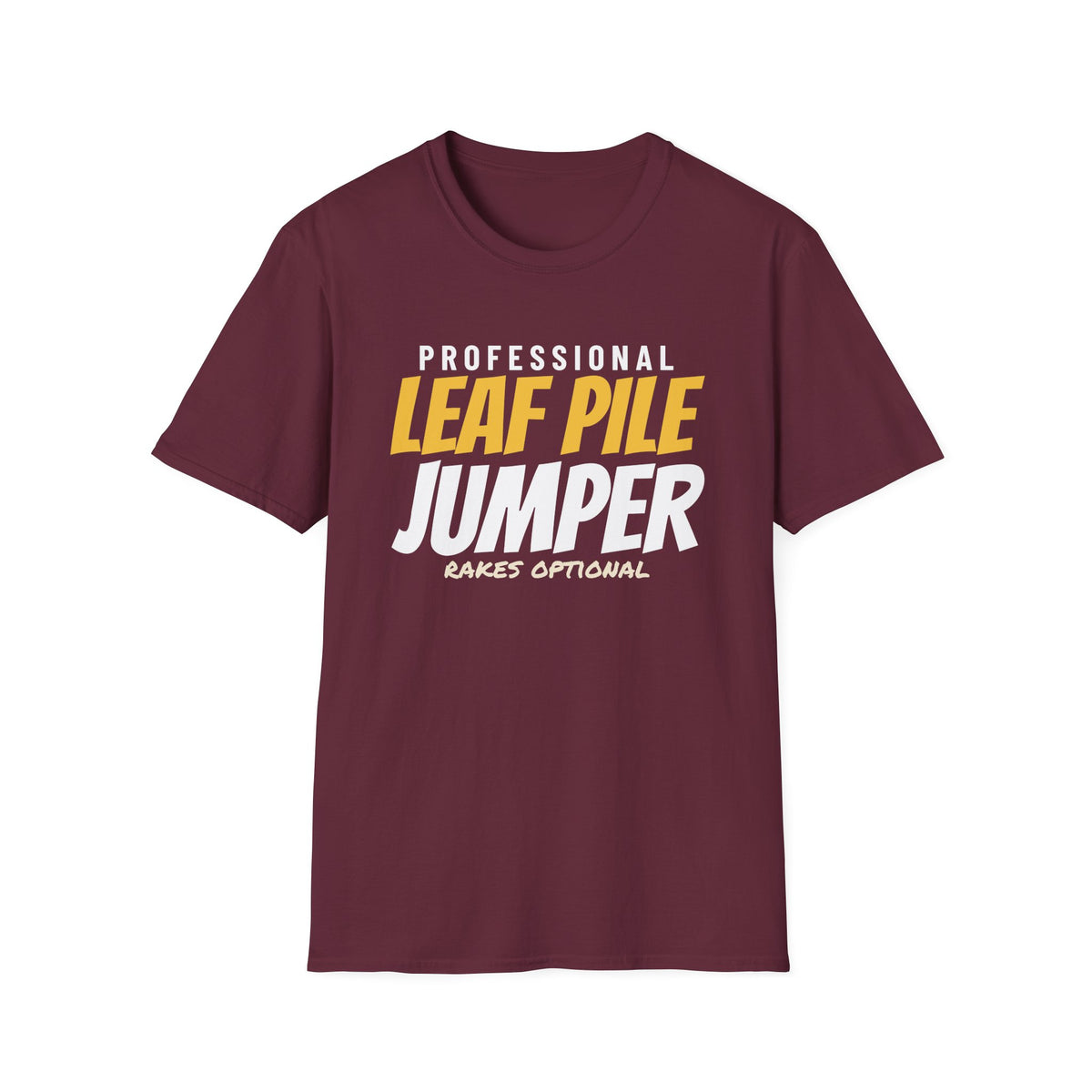 Professional Leaf Pile Jumper Funny Fall T-Shirt – Gifted Porch, view 5