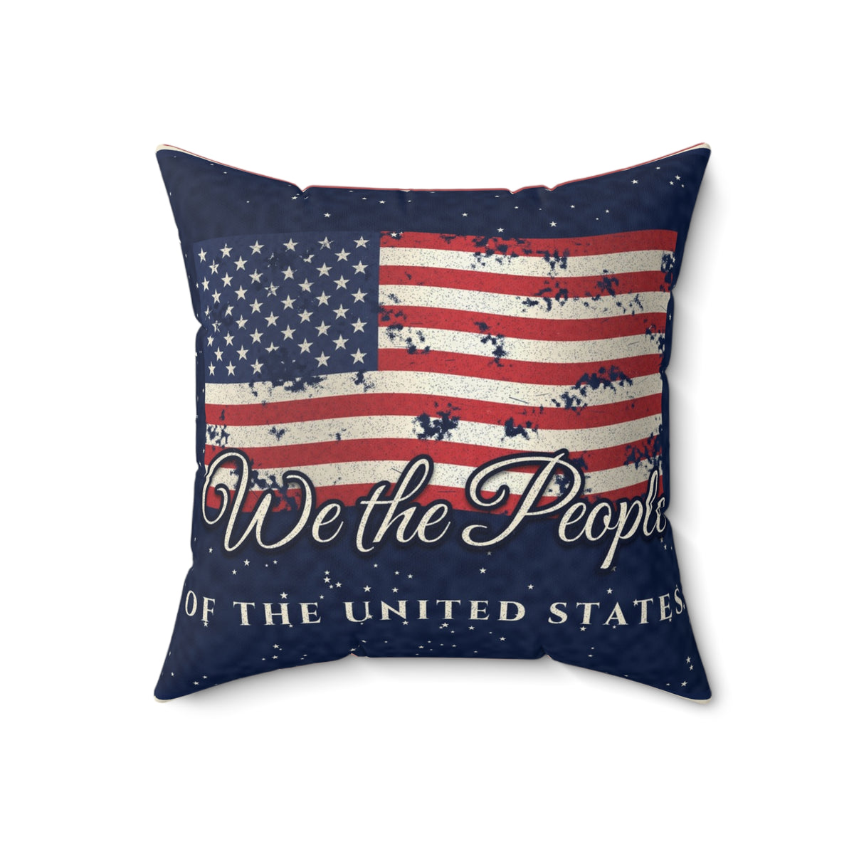 We the People Flag Pillow