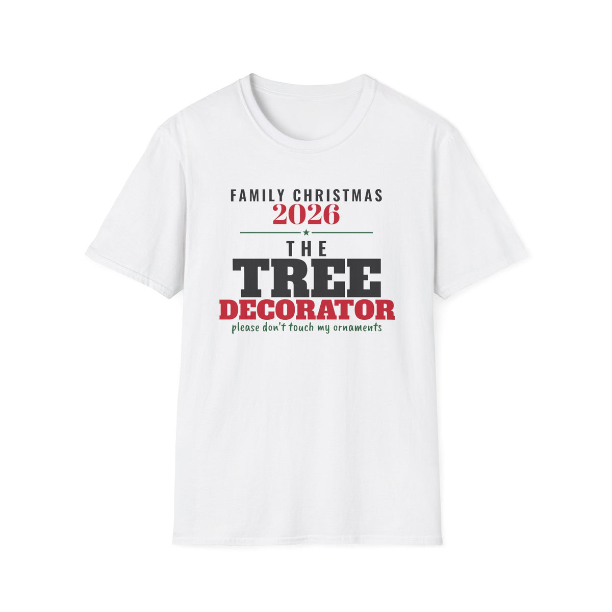The Tree Decorator Family Christmas 2026 Matching T-Shirt – Gifted Porch, view 1