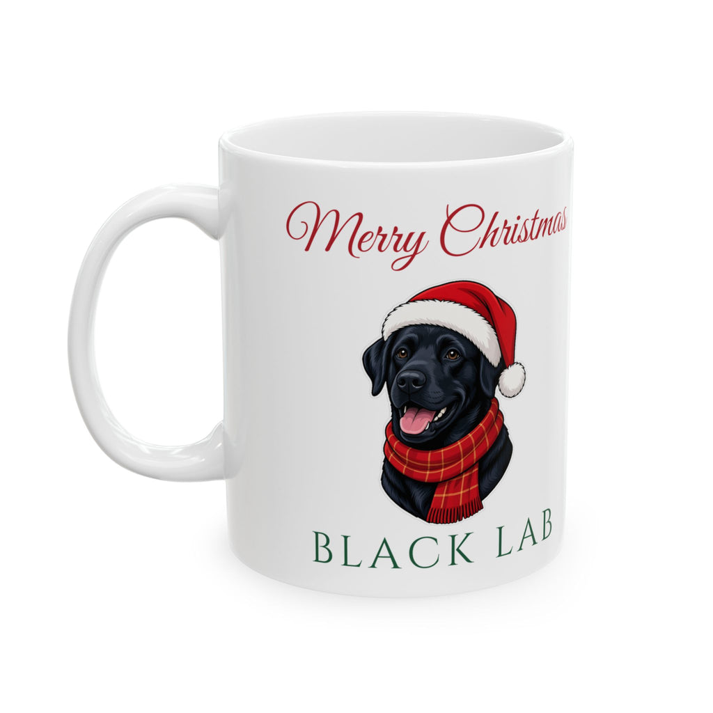 Black Lab Dog Christmas Mug