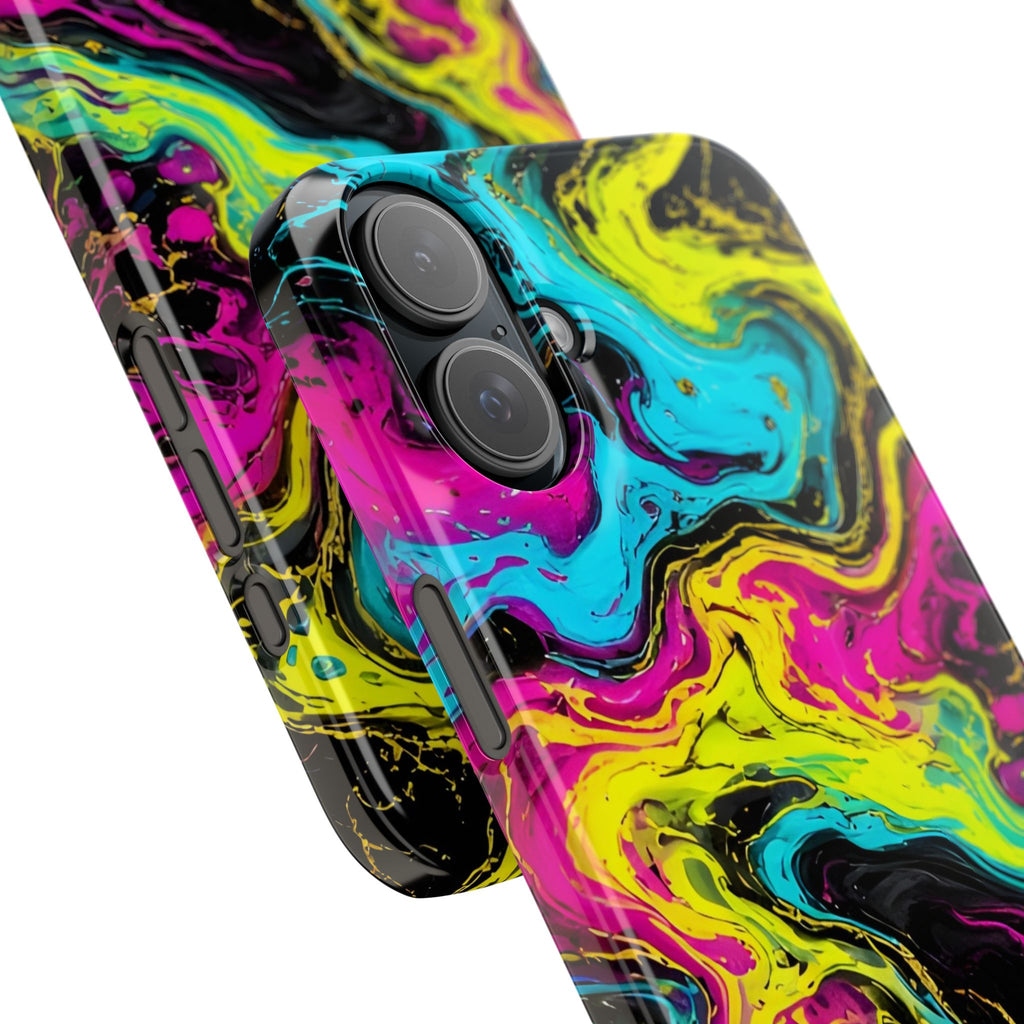 Neon Marble Abstract Phone Case