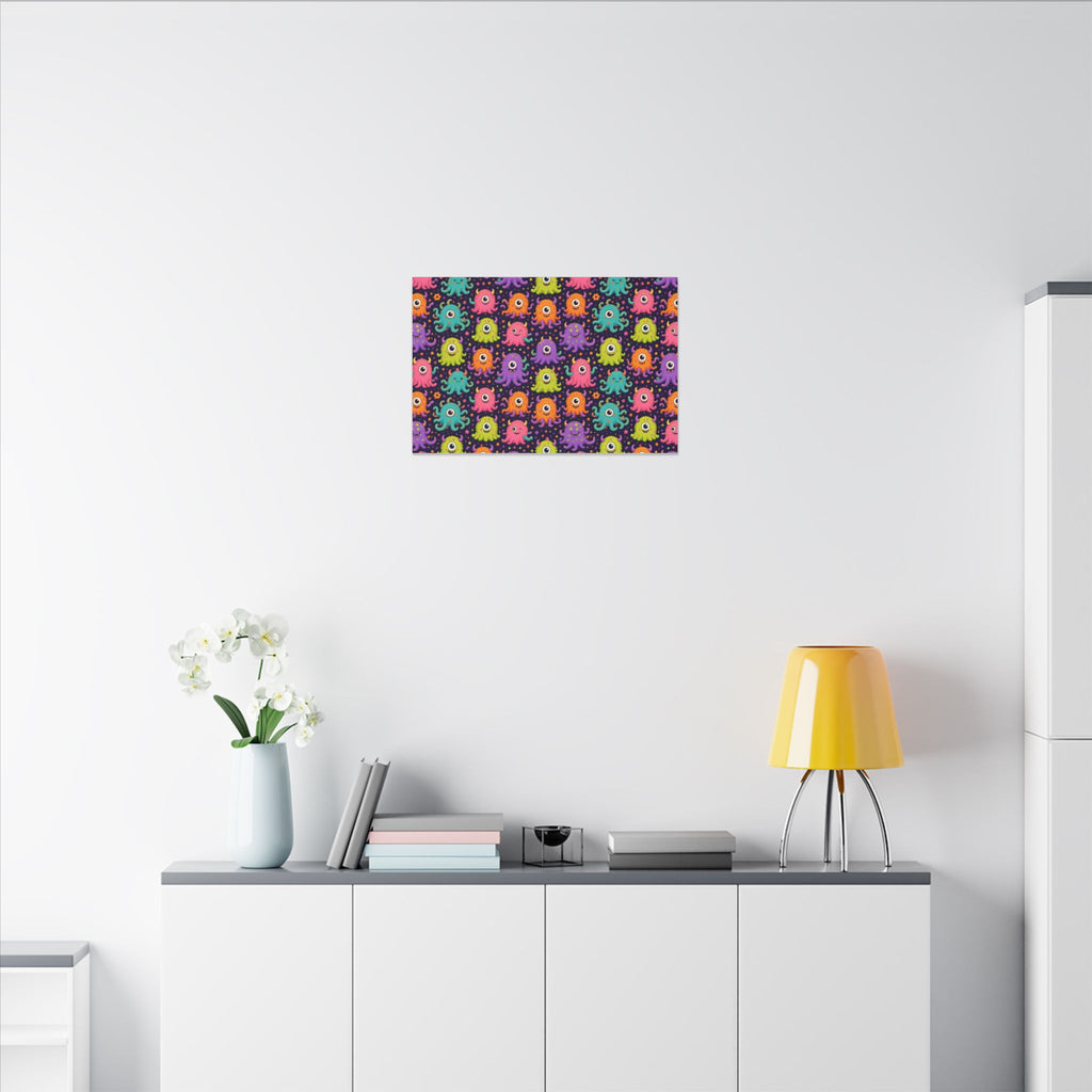 Weird Creatures Abstract Canvas Wall Art – unique art gift, photo 9