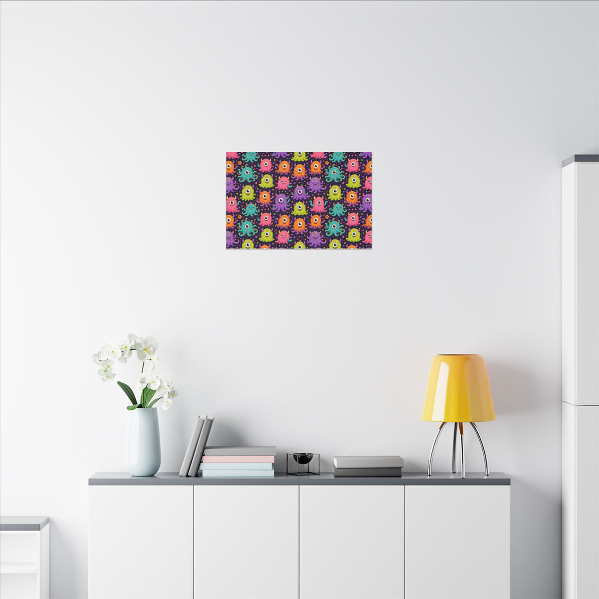 Weird Creatures Abstract Canvas Wall Art – unique art gift, photo 9