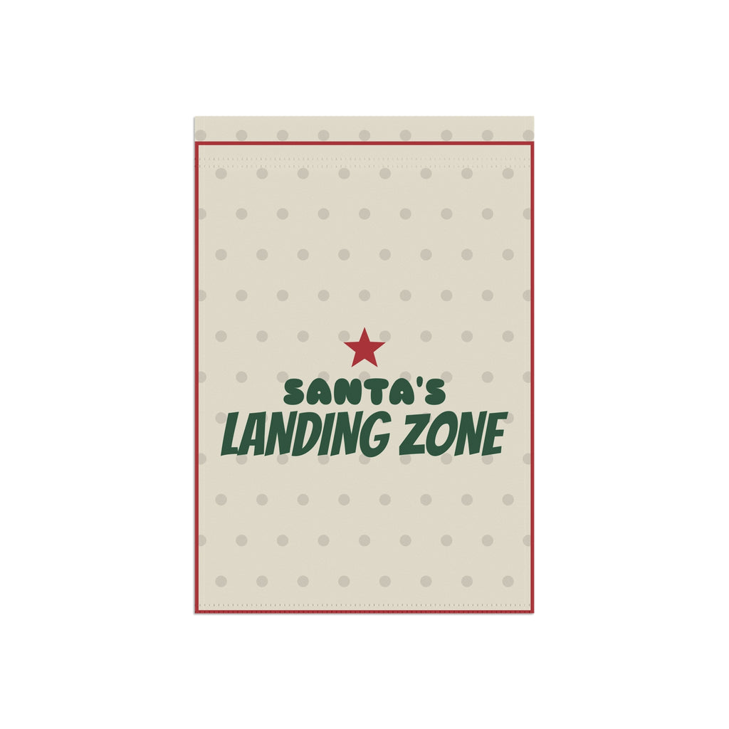 Santa's Landing Zone Garden Flag