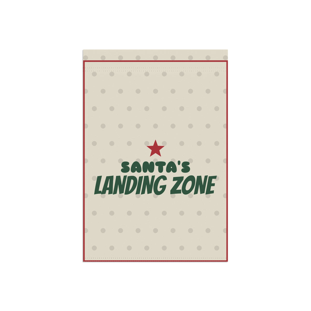 Santa's Landing Zone Garden Flag