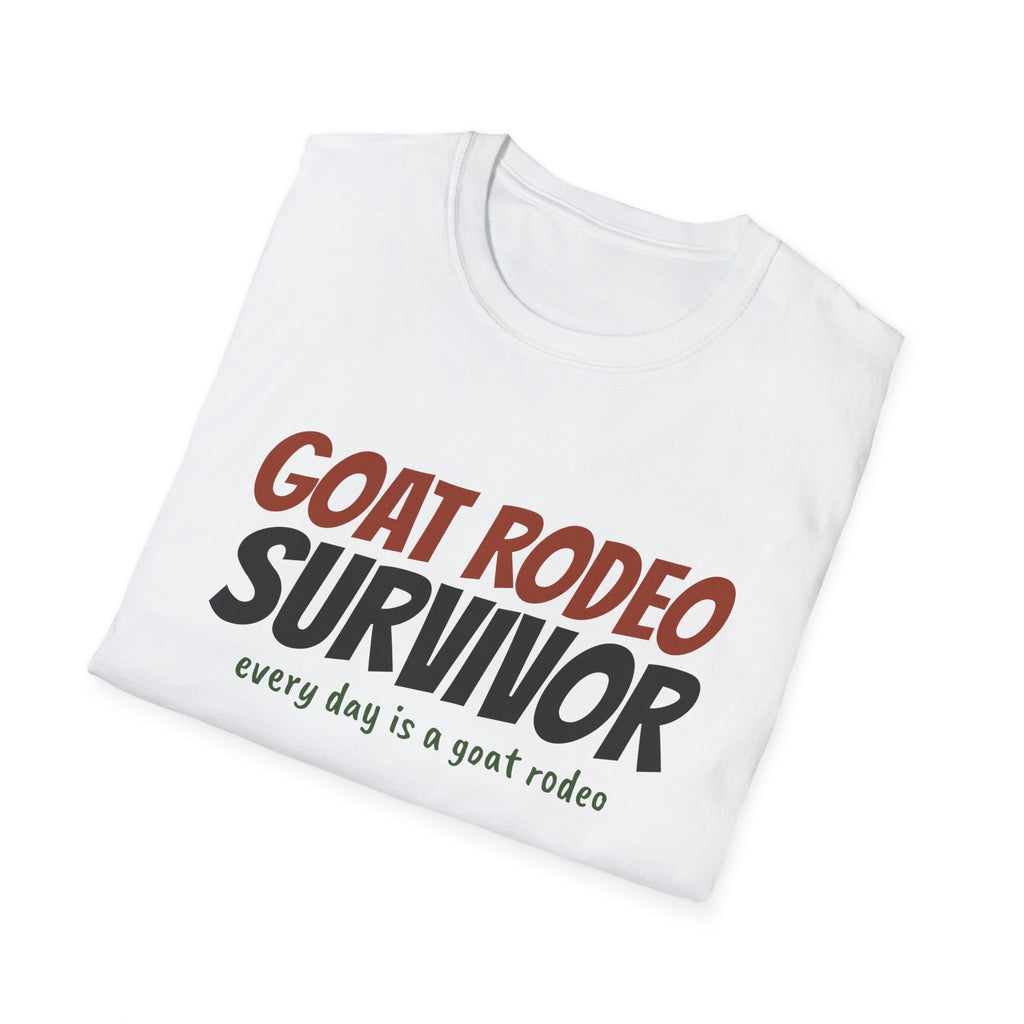 Goat Rodeo Survivor Funny Goat T-Shirt – Gifted Porch, view 5