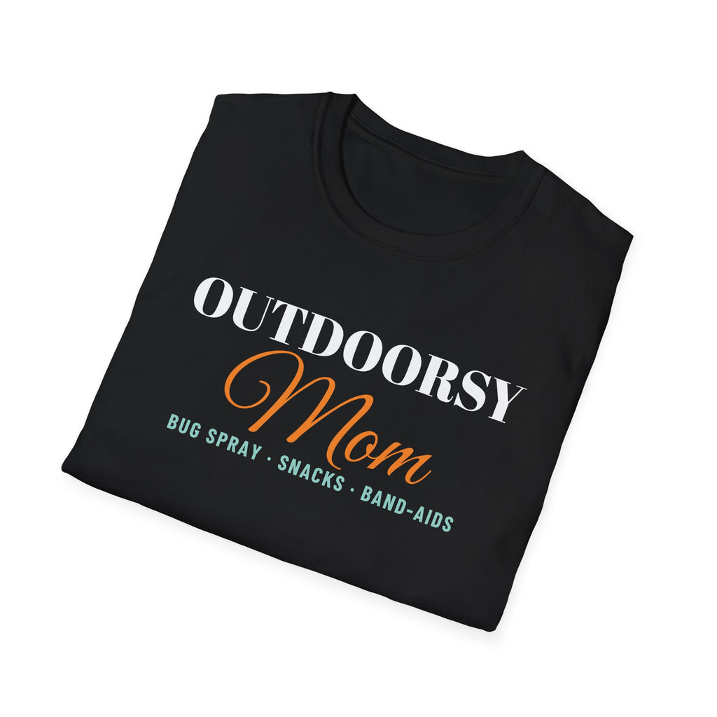 Outdoorsy Mom Bug Spray And Snacks Camping Mom T-Shirt – Gifted Porch, view 8