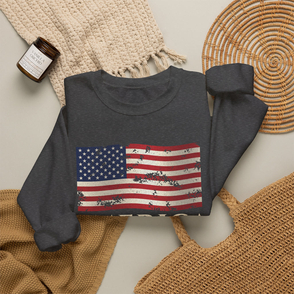 Vintage American Flag Sweatshirt – patriotic gift, photo 9