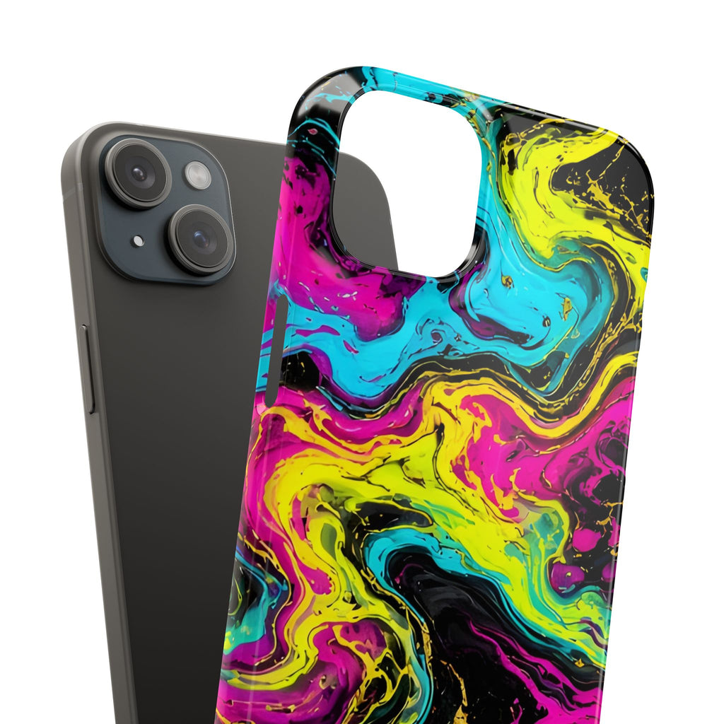 Neon Marble Abstract Phone Case