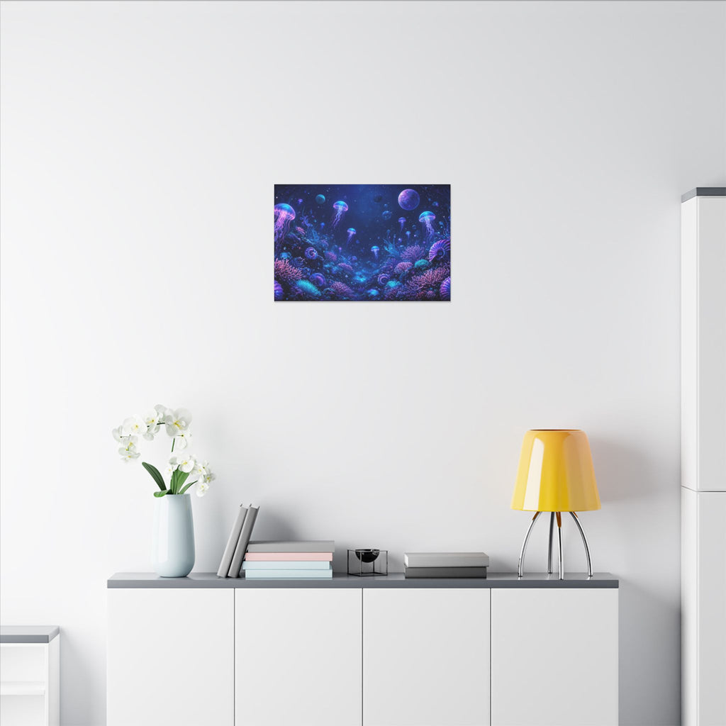 Cosmic Ocean Abstract Canvas Wall Art – unique art gift, photo 9