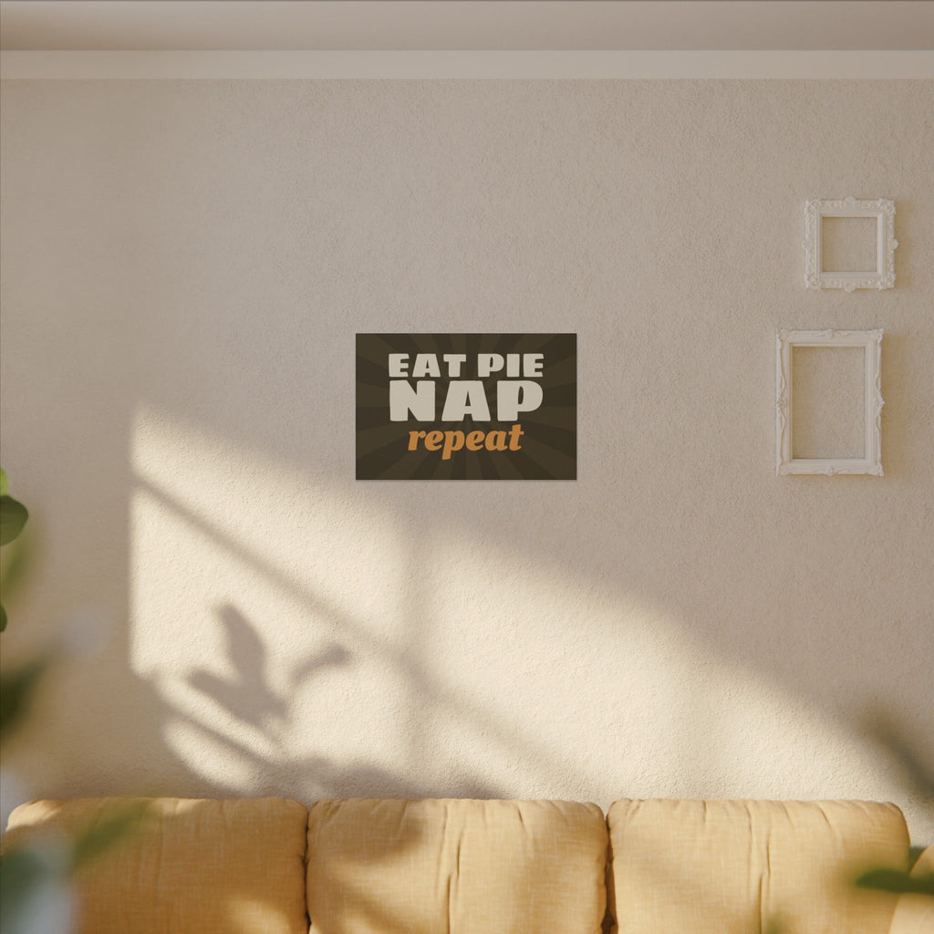 Eat Pie Nap Repeat Canvas