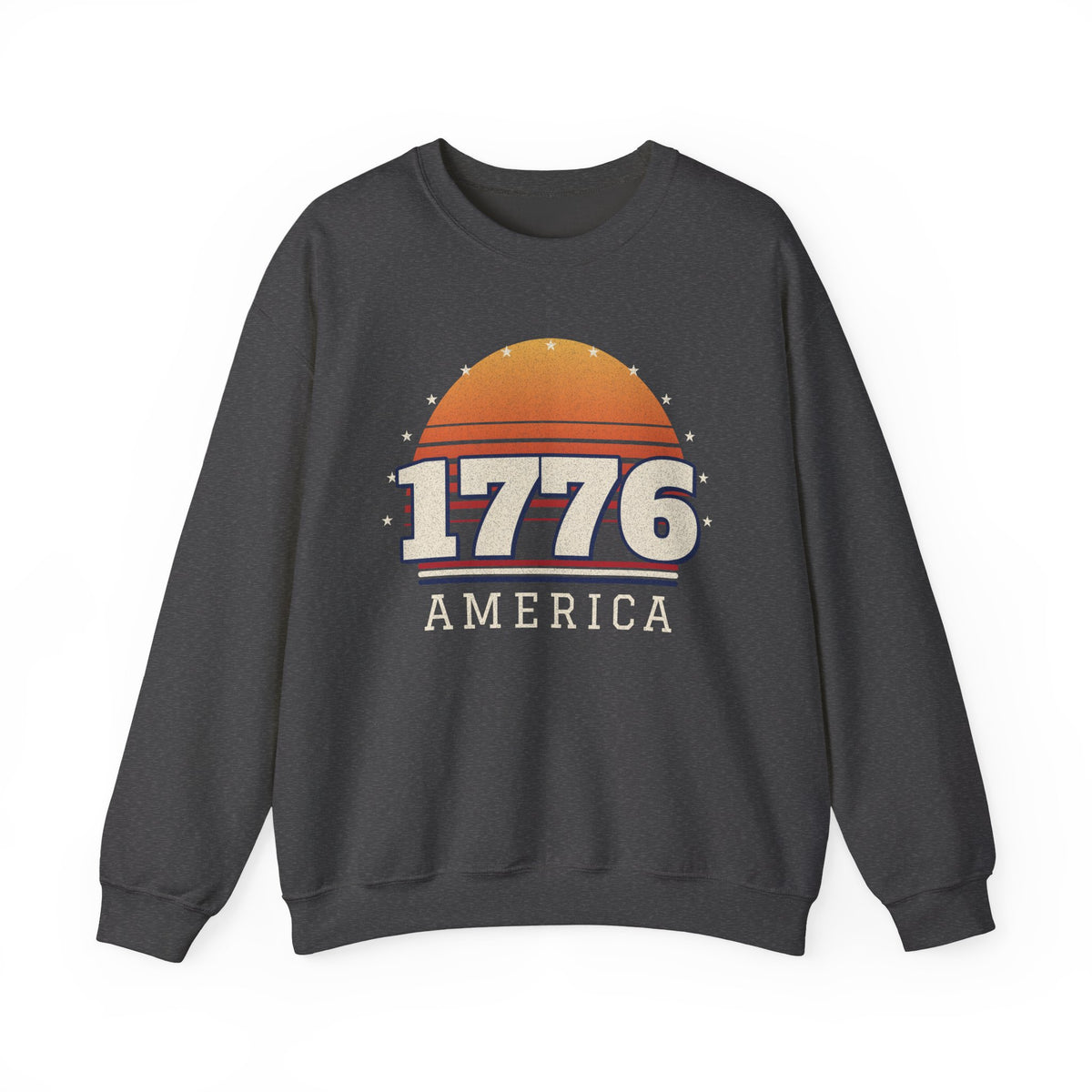 Retro 1776 Sunset Sweatshirt – patriotic gift, photo 2