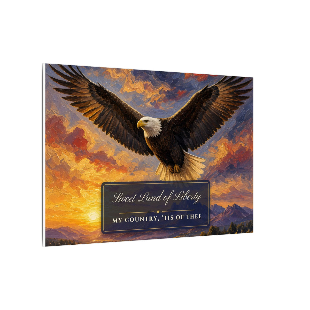 Sweet Land of Liberty Eagle Canvas – patriotic gift, photo 10