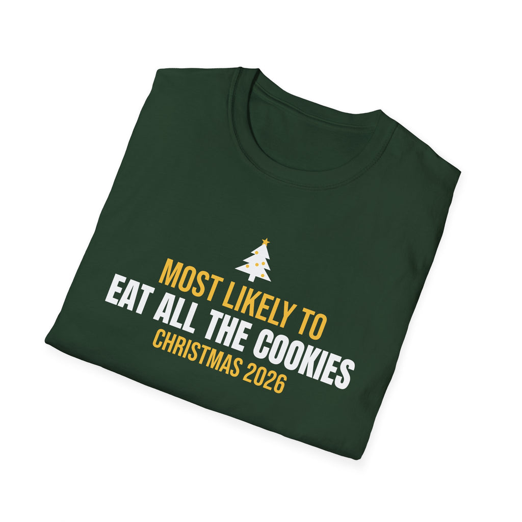 Most Likely To Eat All The Cookies Christmas 2026 Family Matching T-Shirt – Gifted Porch