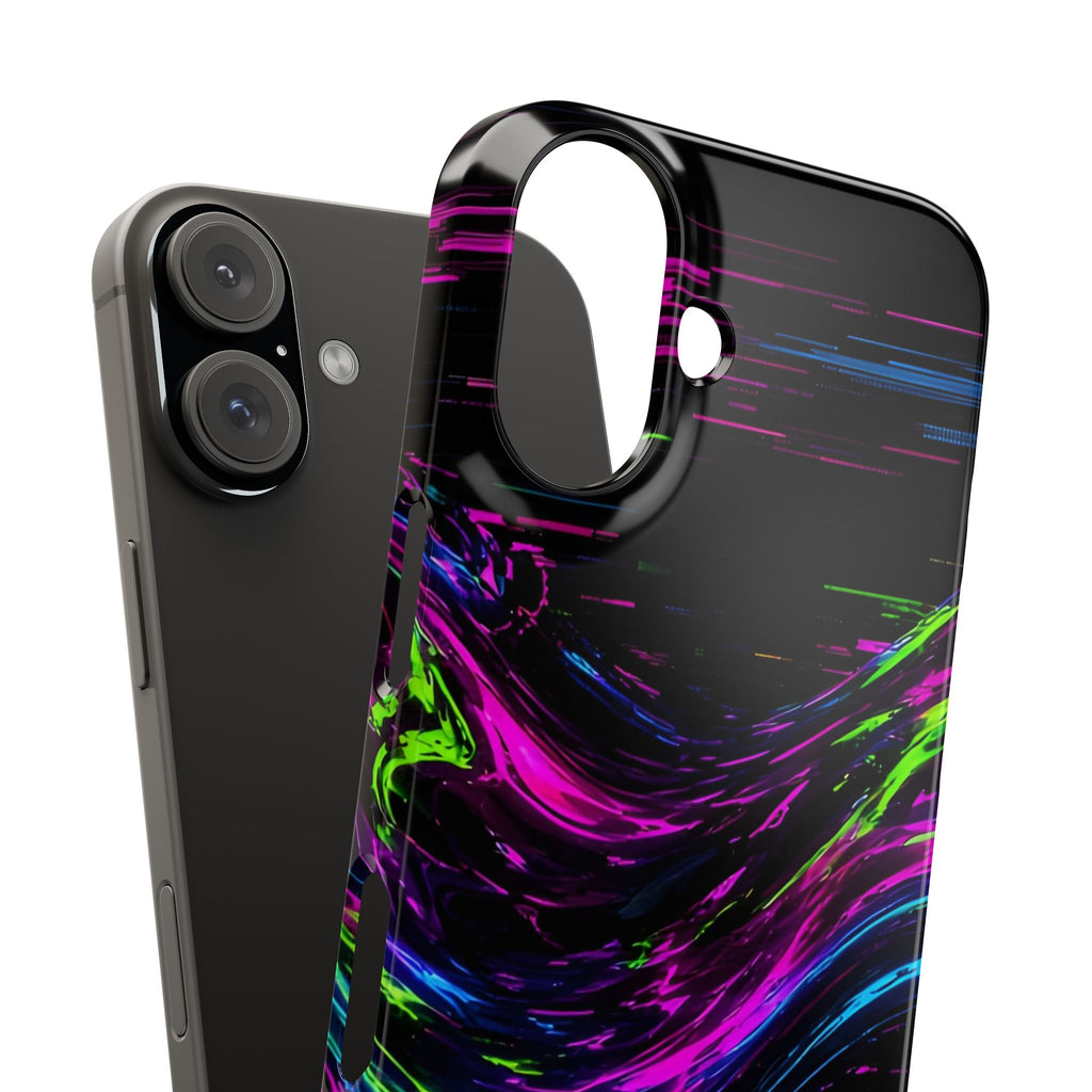 Glitch Wave Abstract Phone Case – unique art gift, photo 40