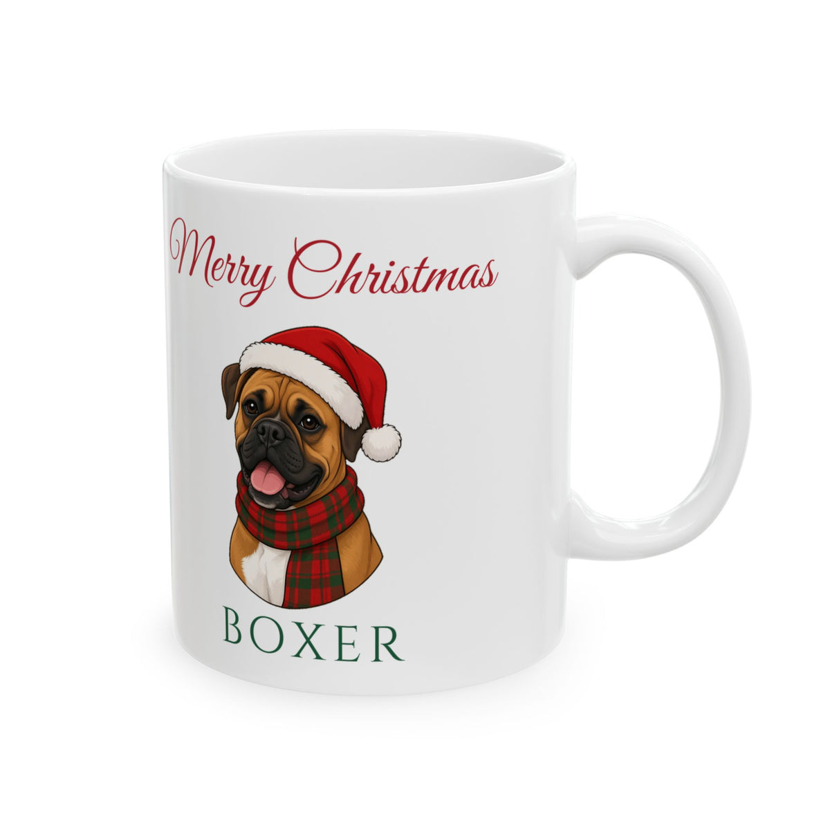 Boxer Dog Christmas Mug – Gifted Porch, view 5
