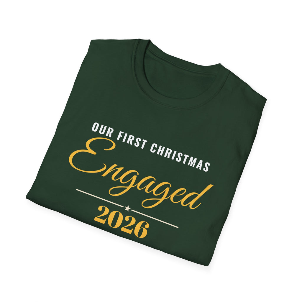 Our First Christmas Engaged 2026 T-Shirt – Gifted Porch, view 13