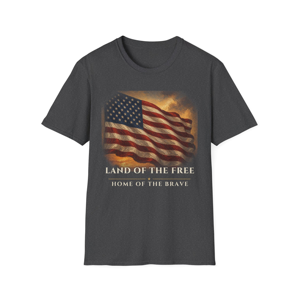 Land of the Free American Flag Tee