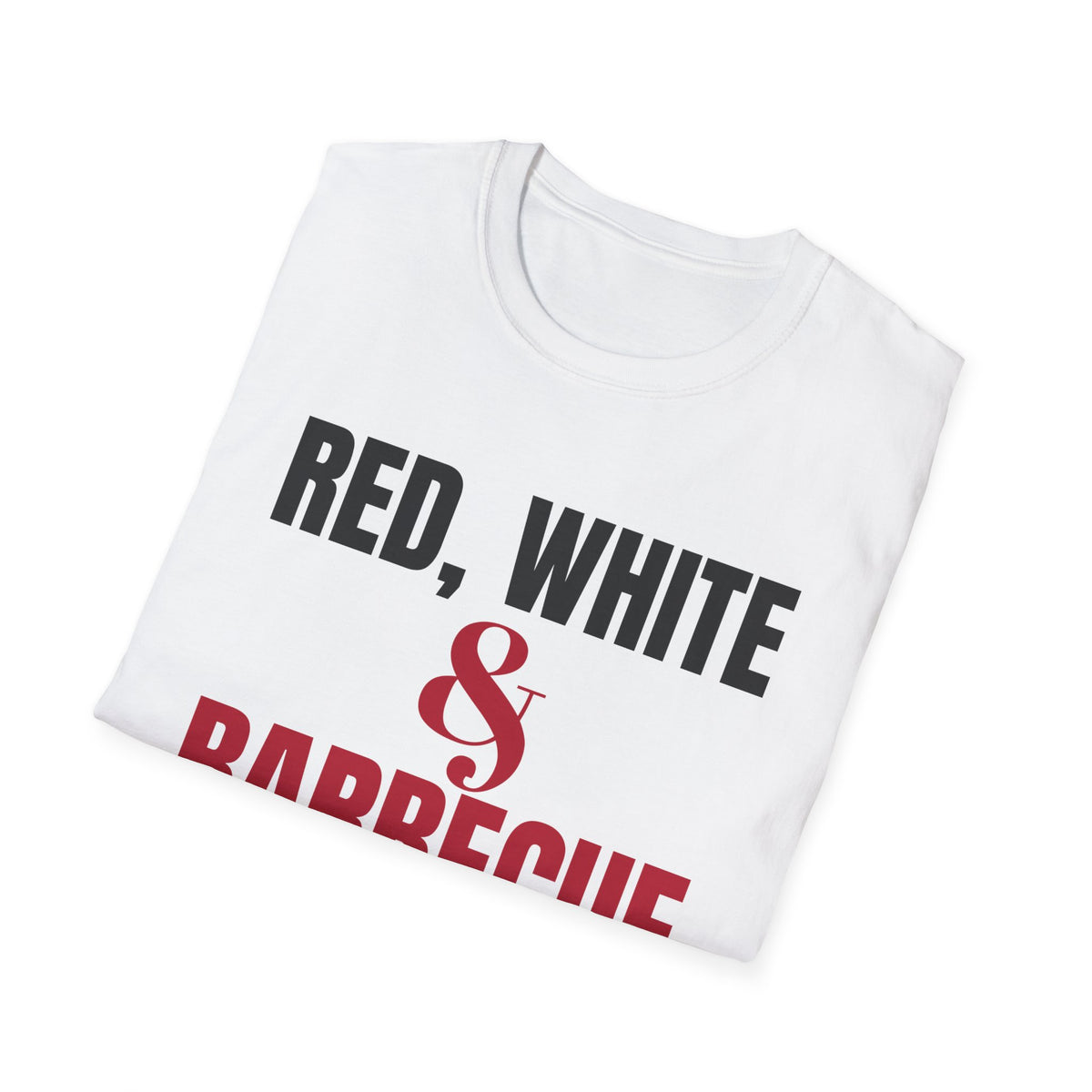 Red White And Barbecue Funny 4th Of July Grill Dad T-Shirt – Gifted Porch, view 5