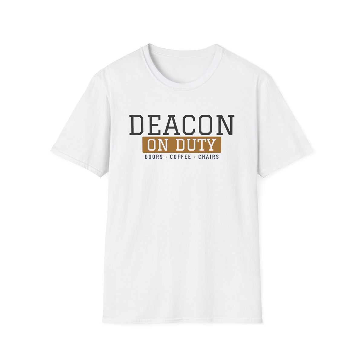 Deacon On Duty Christian T-Shirt – Gifted Porch, view 1