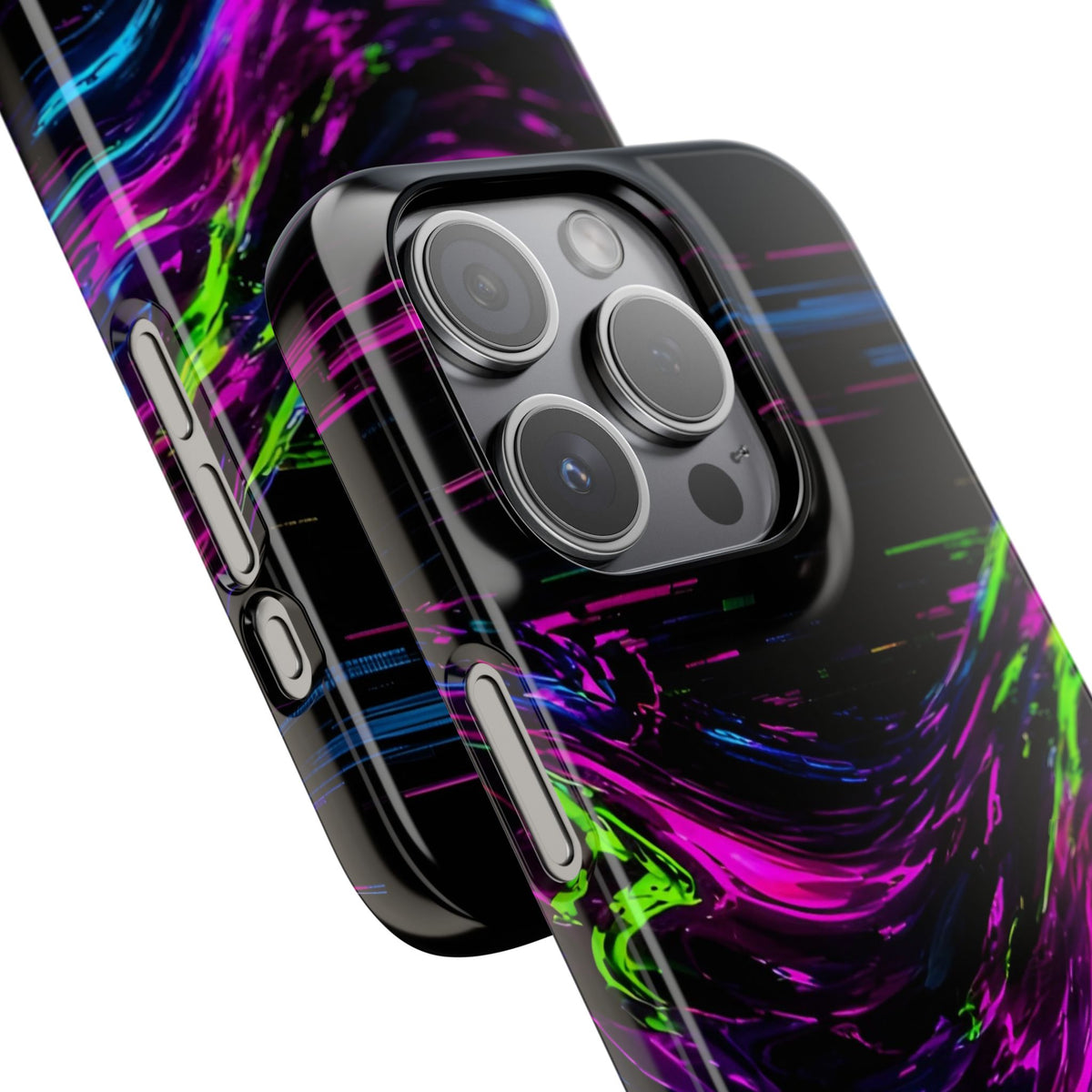 Glitch Wave Abstract Phone Case – unique art gift, photo 49