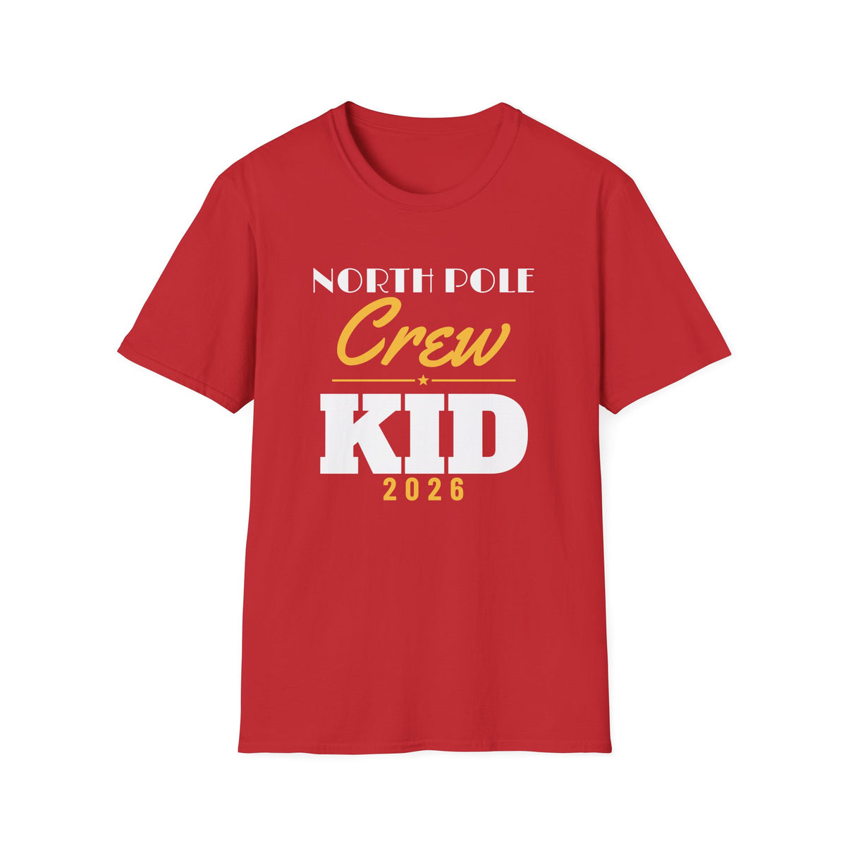 North Pole Crew 2026 Kid Matching Family Christmas T-Shirt – Gifted Porch, view 4