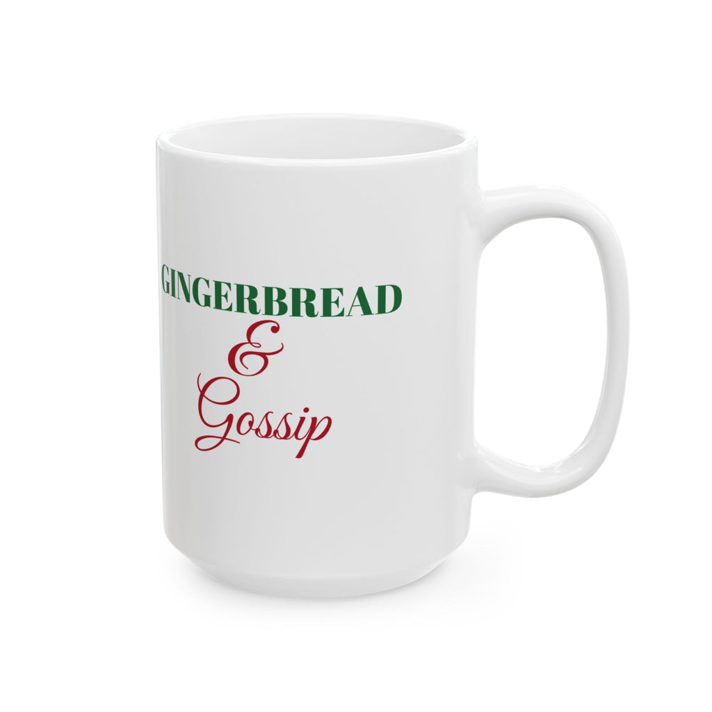 Gingerbread And Gossip Funny Christmas Mug – Gifted Porch, view 8