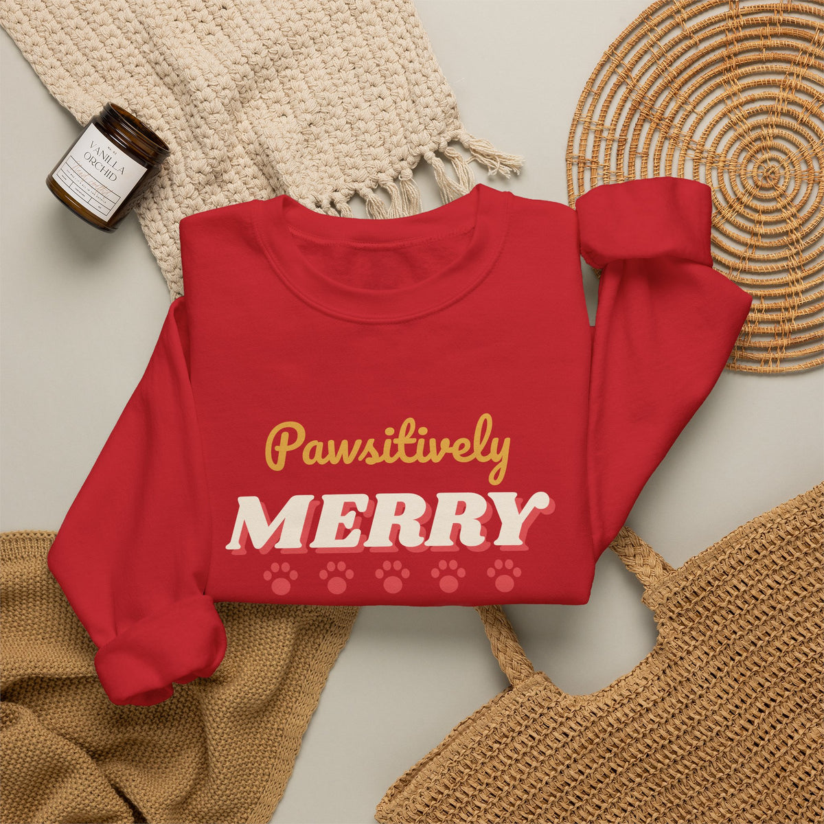 Pawsitively Merry Christmas Sweatshirt