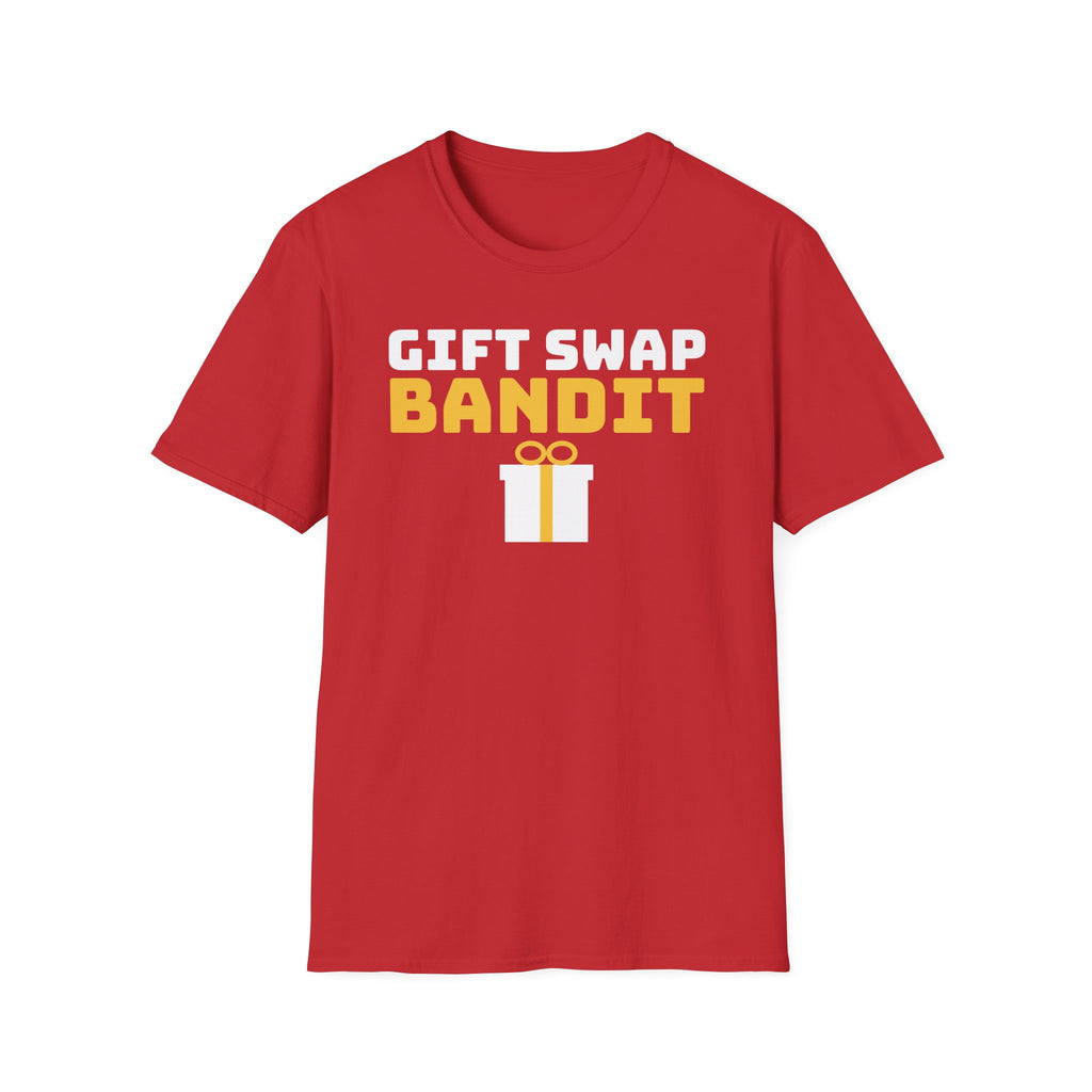 Gift Swap Bandit Funny Christmas Gift Exchange T-Shirt – Gifted Porch, view 4
