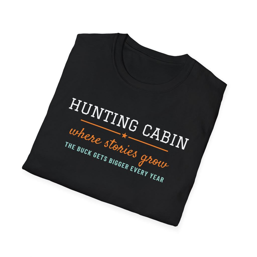 Hunting Cabin Where Stories Grow Funny Hunting T-Shirt – Gifted Porch, view 8
