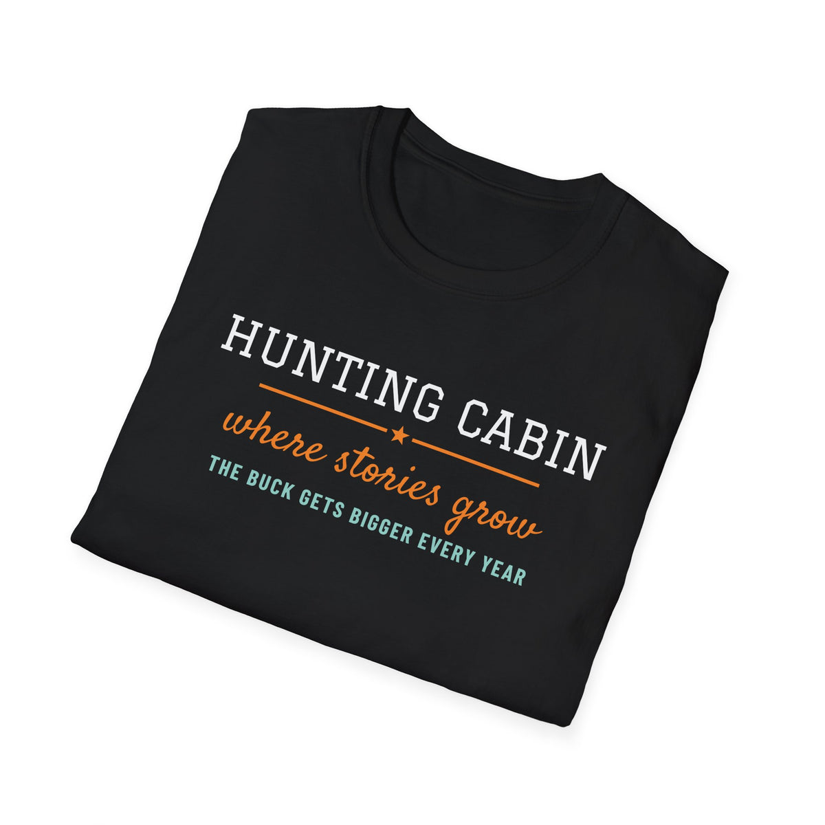 Hunting Cabin Where Stories Grow Funny Hunting T-Shirt – Gifted Porch, view 8