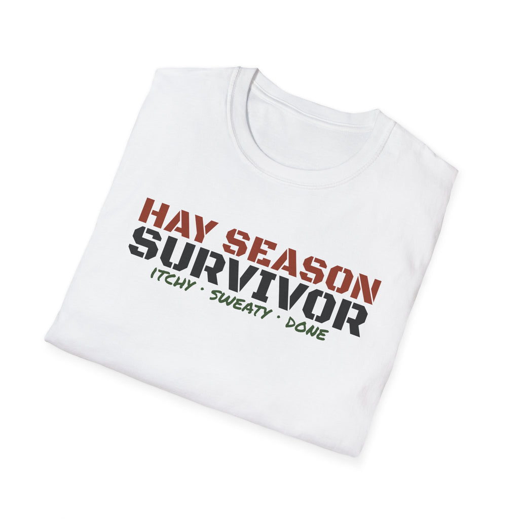 Hay Season Survivor Funny Farm T-Shirt – Gifted Porch, view 5